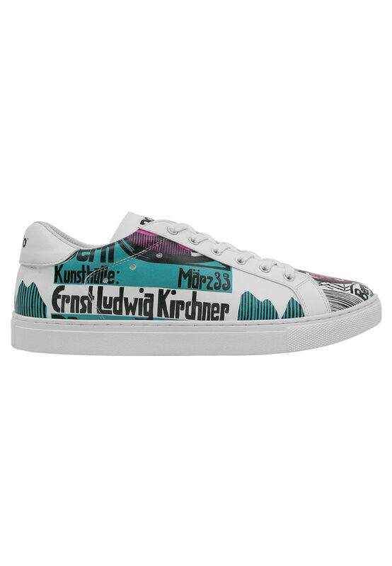 Men Vegan Leather White Sneakers - Kunsthalle Design — صورة المنتج 3 من 8