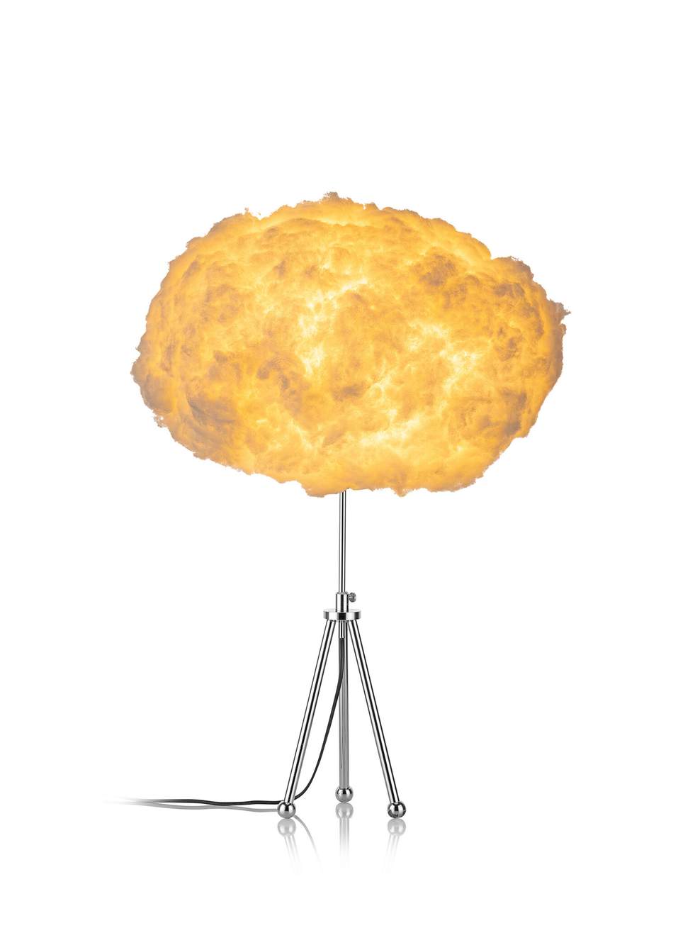 GR001 BouffeeCloud Bulut Aydınlatma Rgb Işık Kumandalı Krom Abajur — Product image 4 of 5