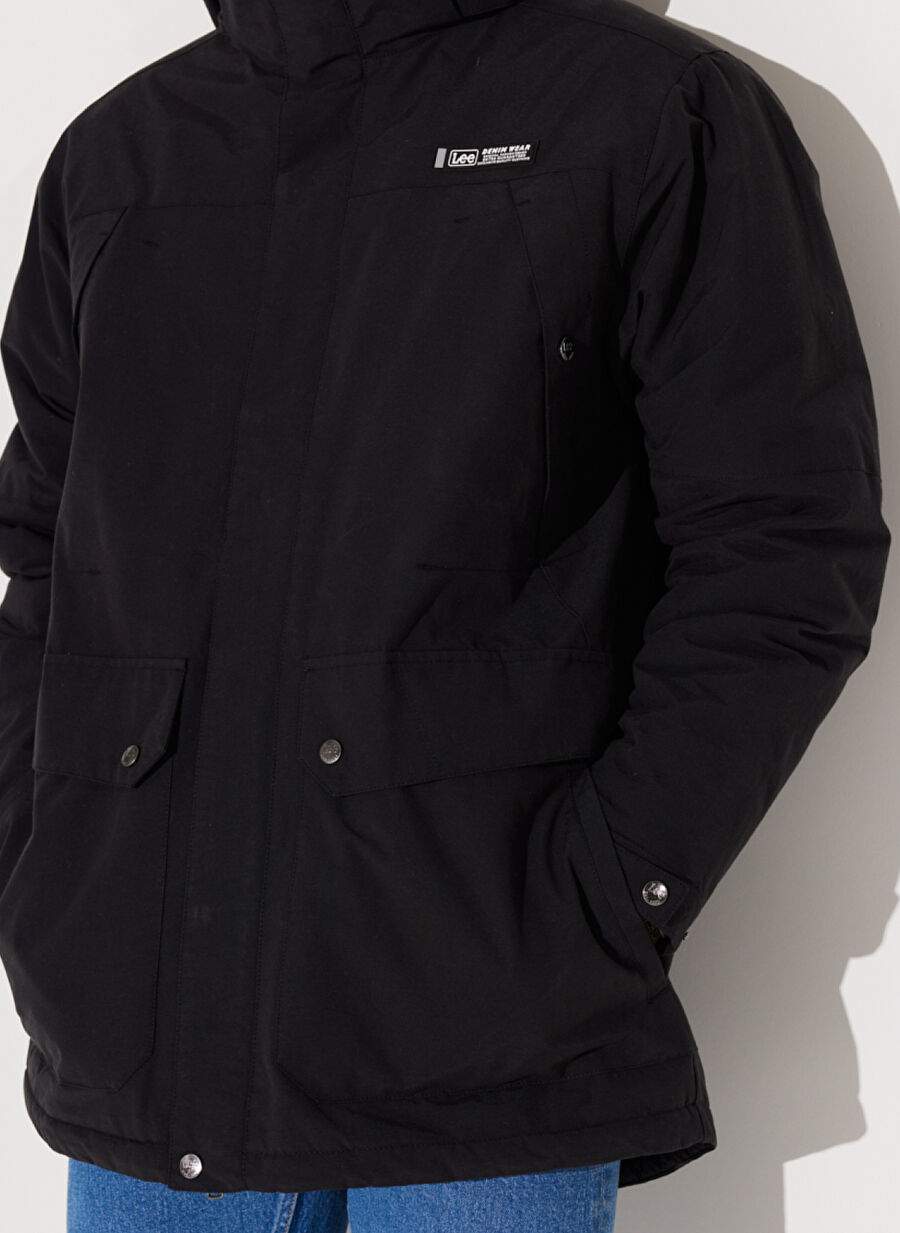 Lee Black Men's Coat L232220001 Parka Jacket — Product image 5 of 7