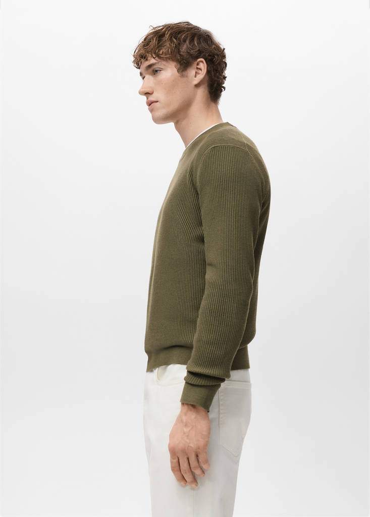Fine rib-knit cotton sweater — Product image 22 of 30