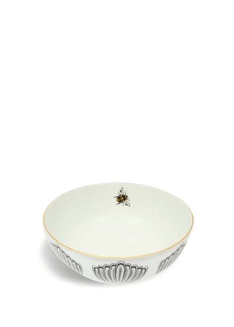 Bee Happy Collection Arı Figürlü Porselen Orta Servis Kasesi