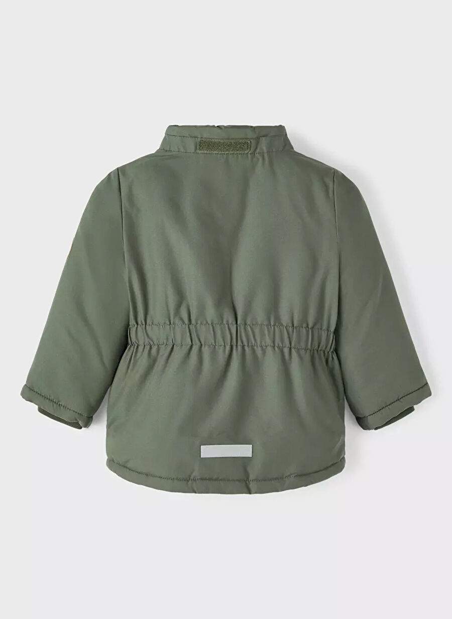Haki Kız Bebek Kapüşonlu Kürklü Mont NMFMARLIN PARKA JACKET PB — صورة المنتج 3 من 4