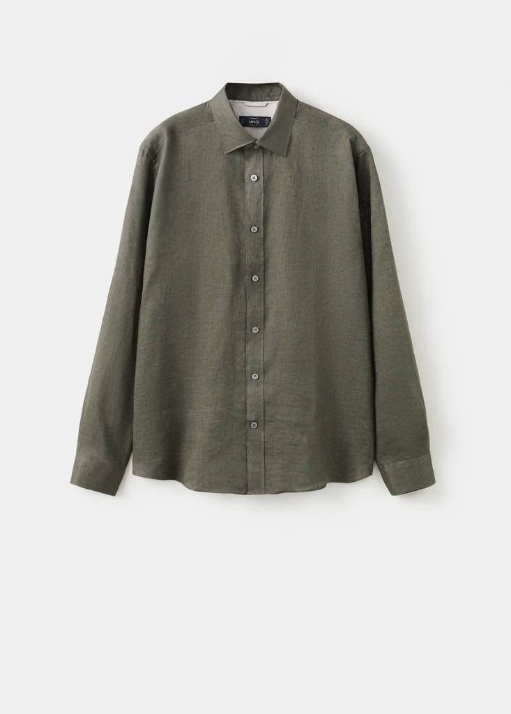 Regular-fit 100% linen shirt — Product image 29 of 30