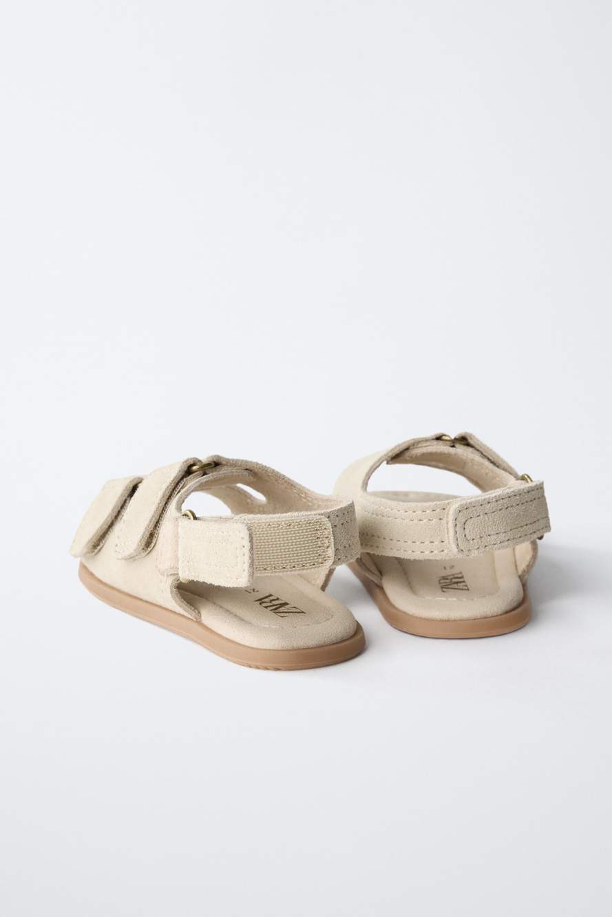 DOUBLE-STRAP LEATHER SANDALS — Product image 6 of 8