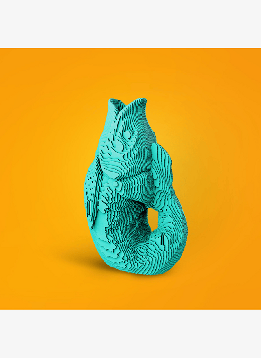 Cartonic 3D Puzzle - FISH VASE — صورة المنتج 4 من 8