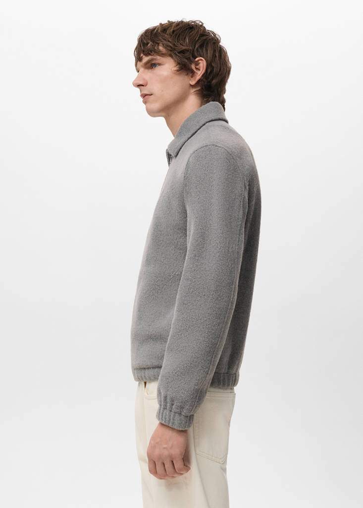 Textured sweatshirt with zip — Product image 6 of 8