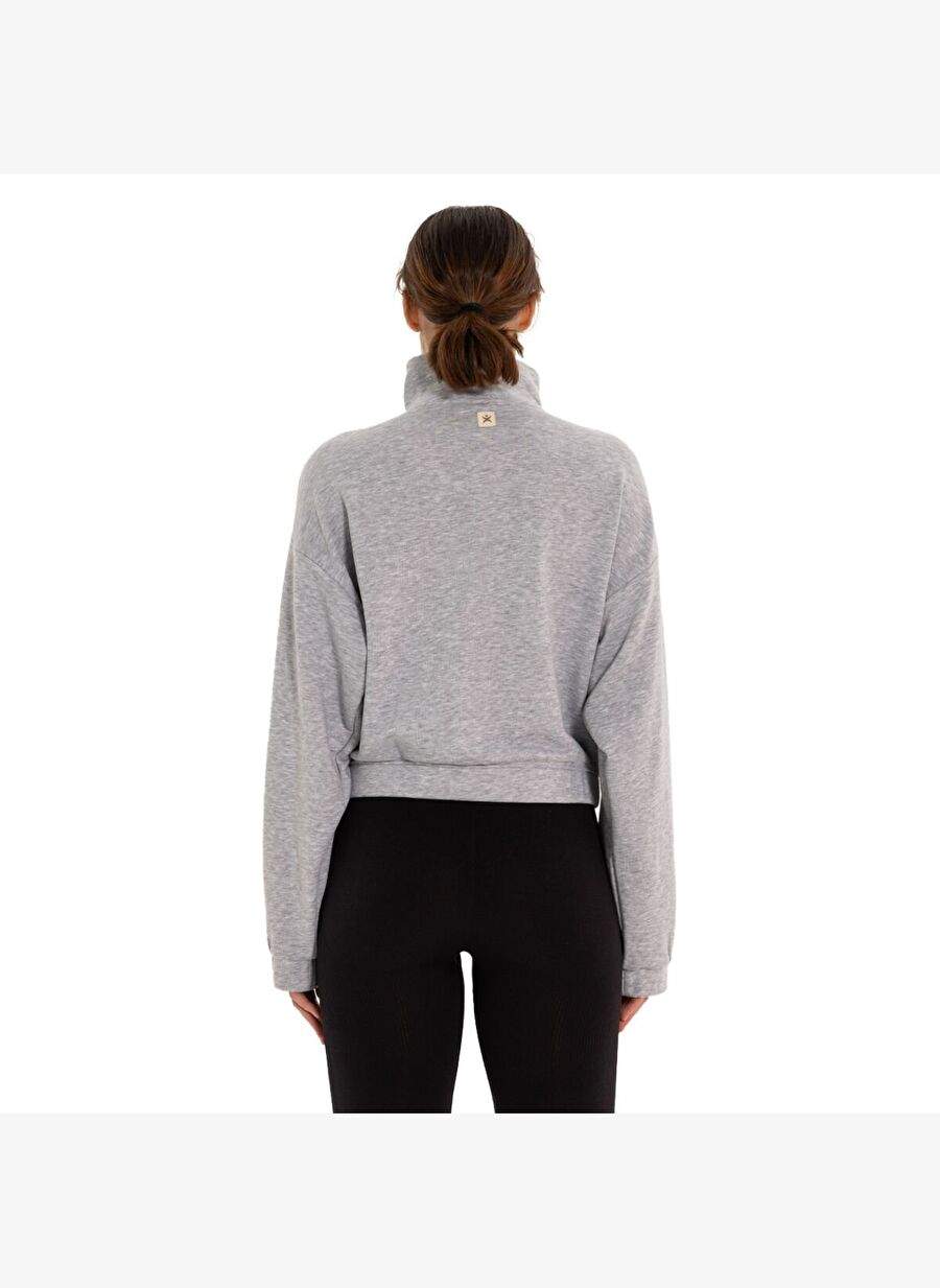 Inguz Upright Collar Zipper Sweatshirt — Product image 4 of 8
