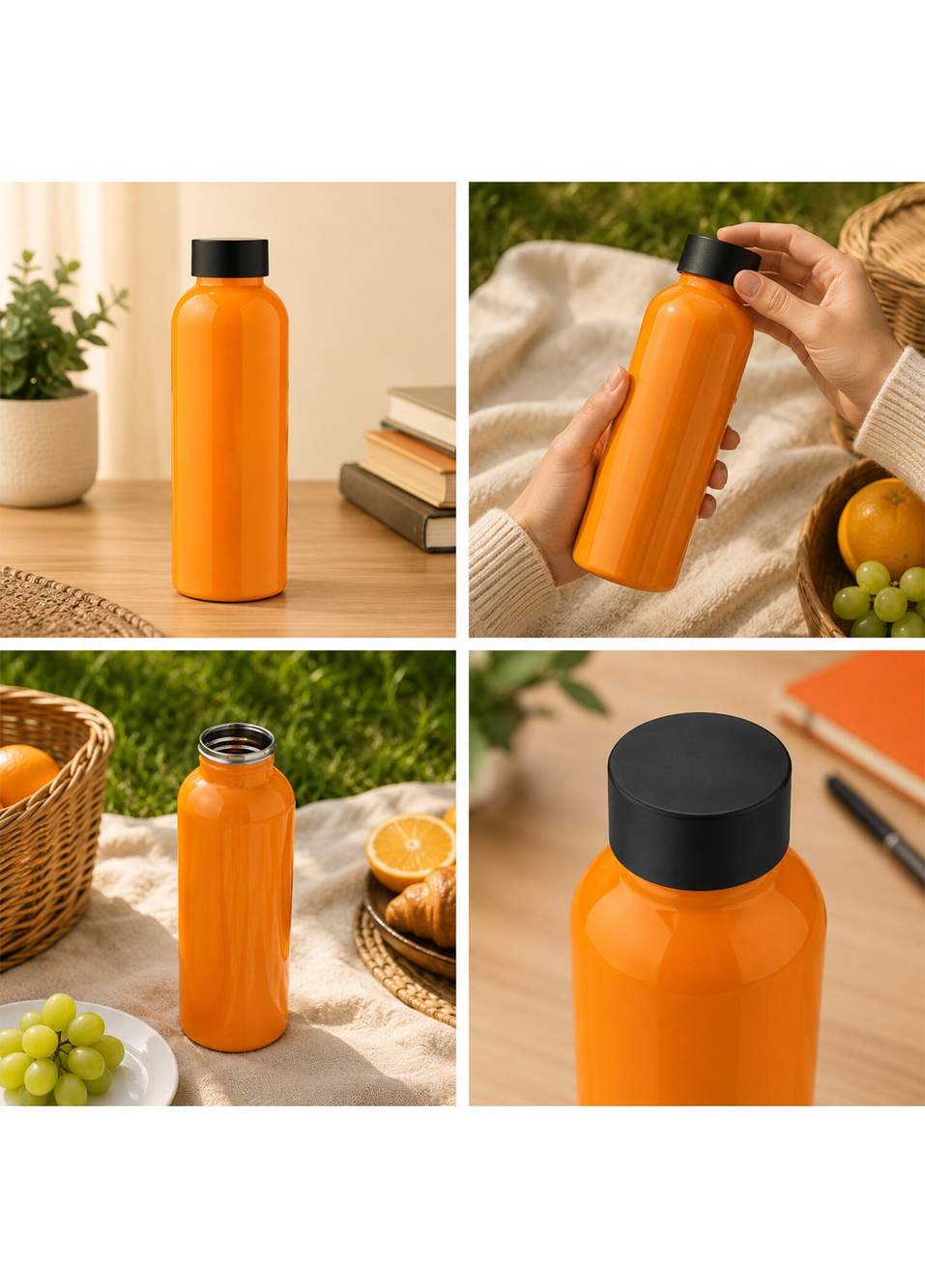 Orange Steel Thermos 500 ml — Product image 5 of 6