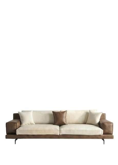 Torino Beige Quad Sofa