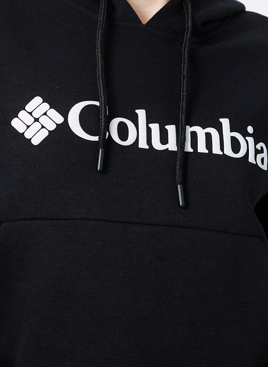 Columbia CS0208 Siyah Kapüşon Yaka Normal Kalıp Baskılı Kadın Sweatshirt — صورة المنتج 6 من 6