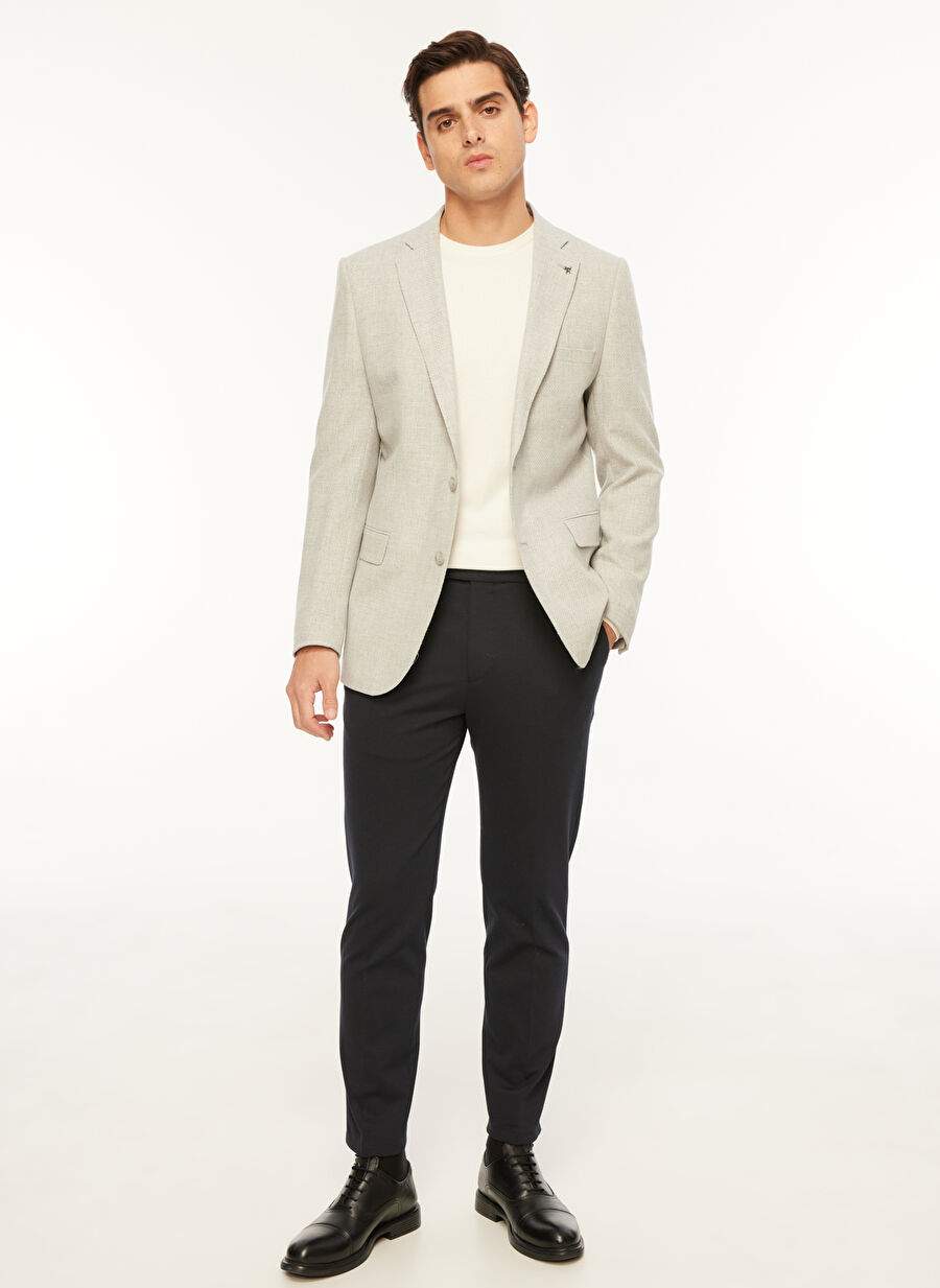 Factory Basic Grey Melange Men's Straight Jacket F3WM-CKT175 — Product image 3 of 6