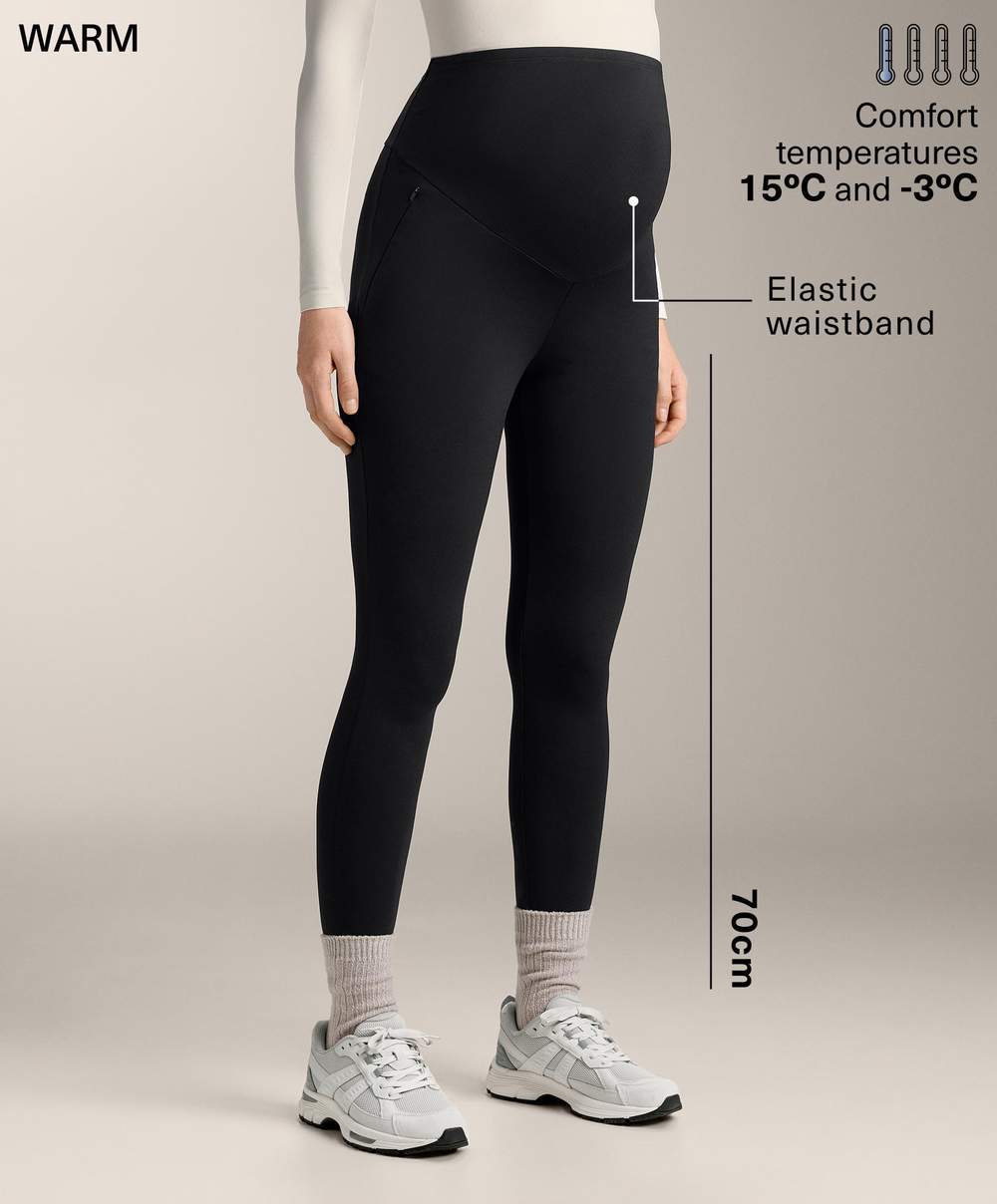 Warm 70cm ankle-length maternity leggings — صورة المنتج 9 من 13