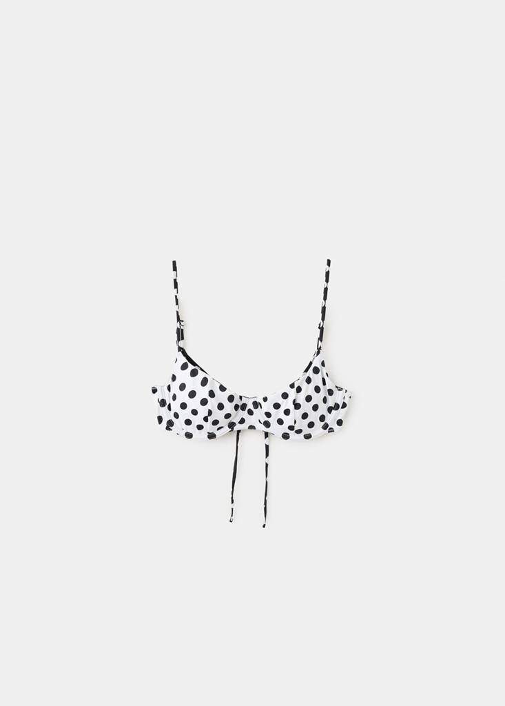 Reversible polka dot underwire bikini top — Product image 7 of 9