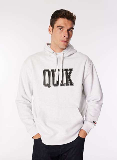 Quiksilver Beyaz Erkek Kapüşon Regular Fit Sweatshirt AQYFT03407GRIFFIN HOODIE