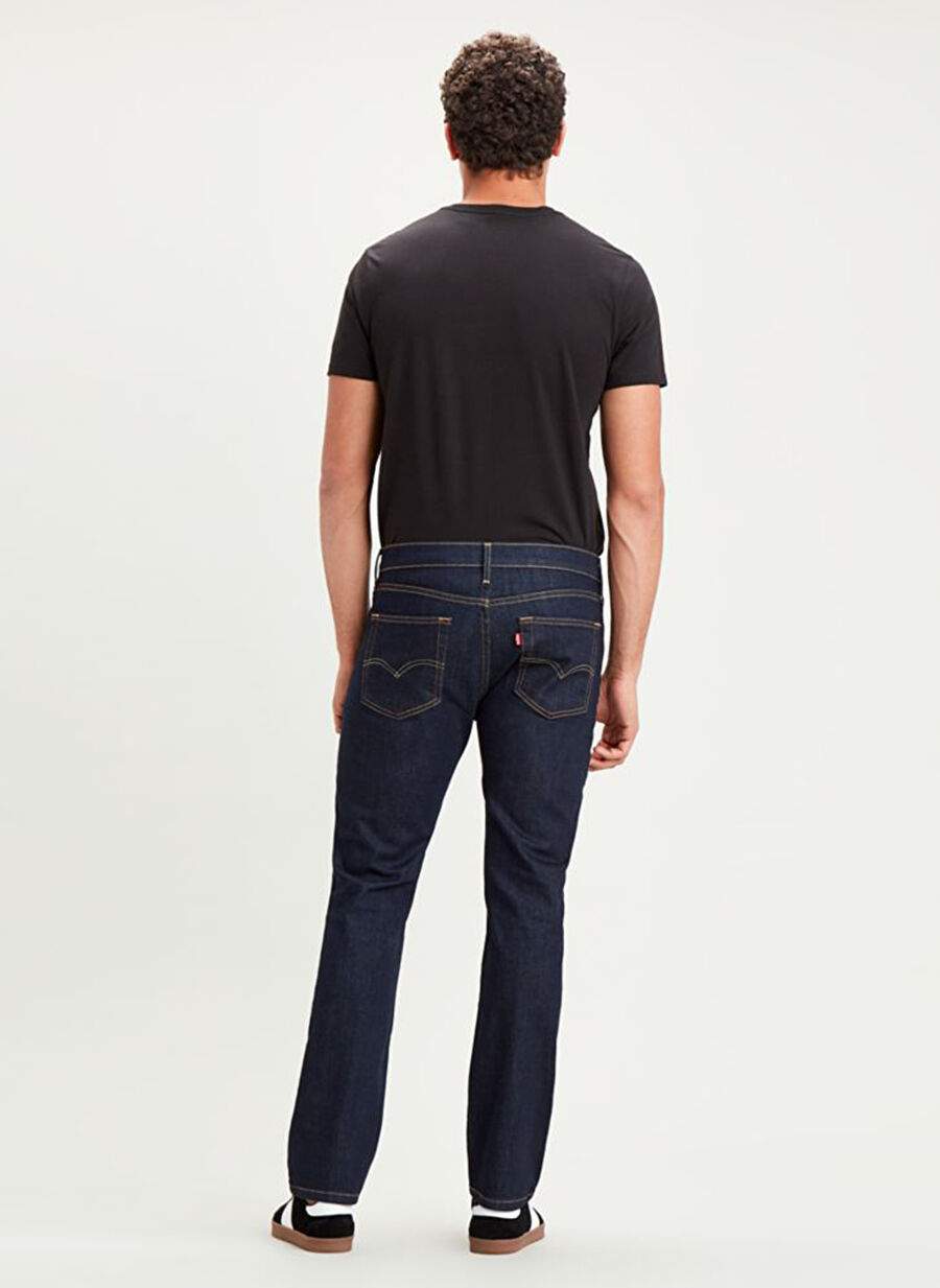Navy Blue Men's Cotton Denim Trousers 514™ STRAIGHT DARK HOLLOW LOCAL — Product image 5 of 5