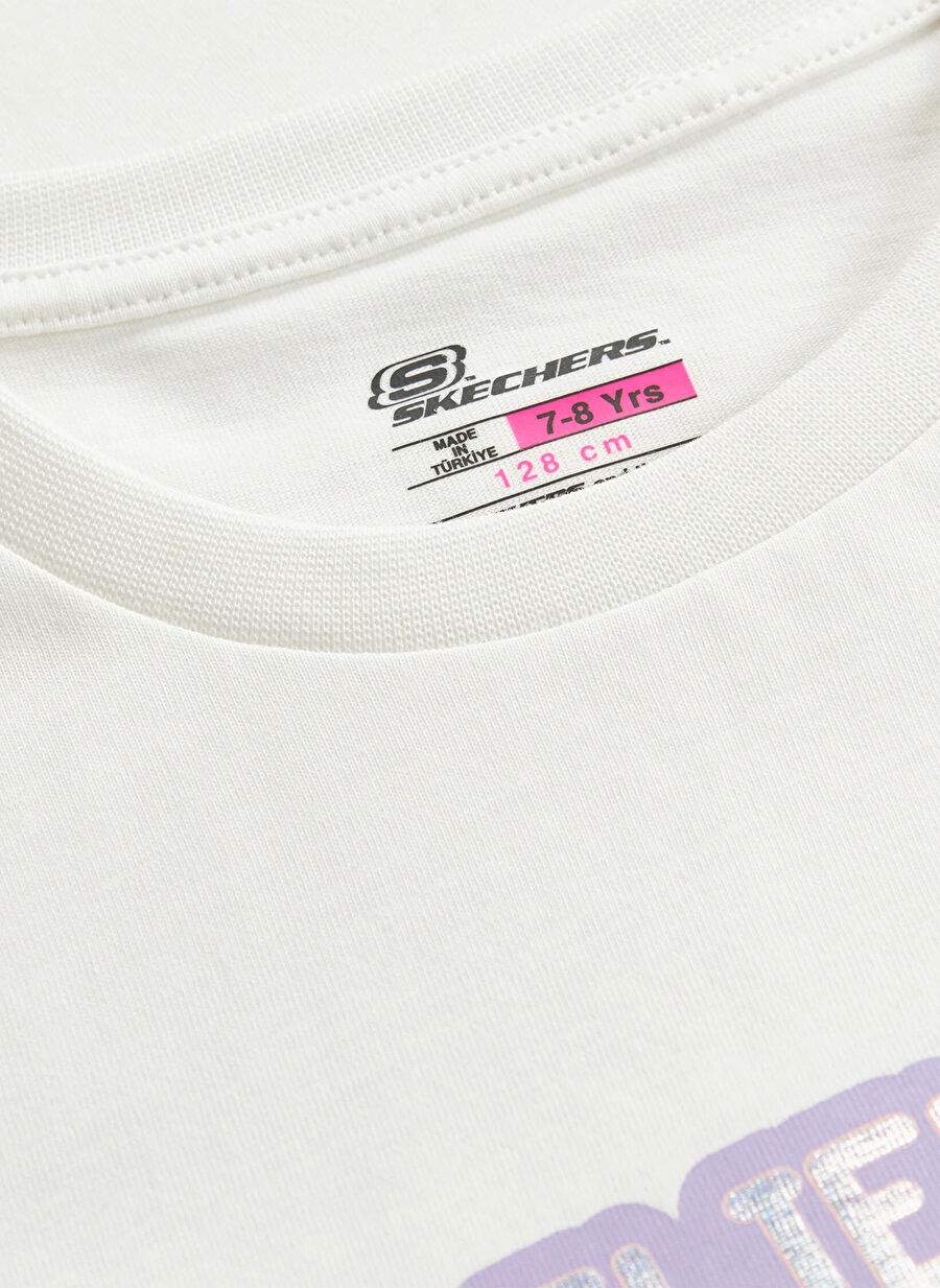 قميص بطبعة الفتيات البيض SK241034-102-Graphic Tee G Shrt Slv — صورة المنتج 3 من 6