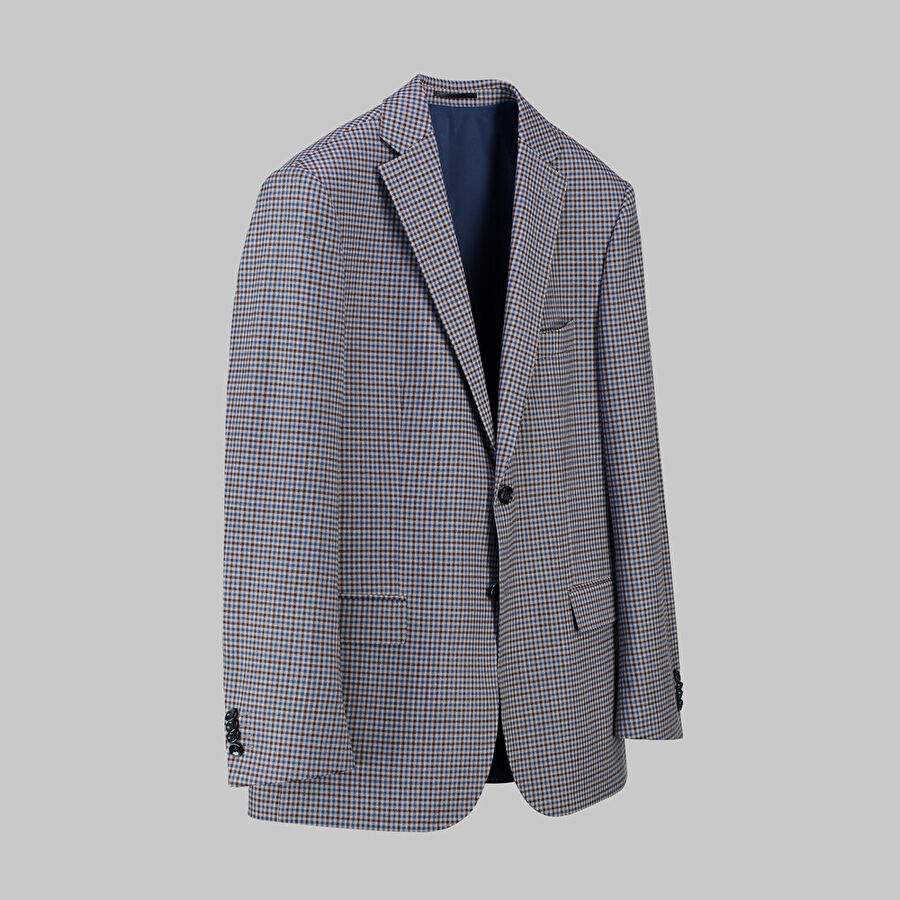 Rexford Patterned Fluffy Grey Jacket — Product image 3 of 3
