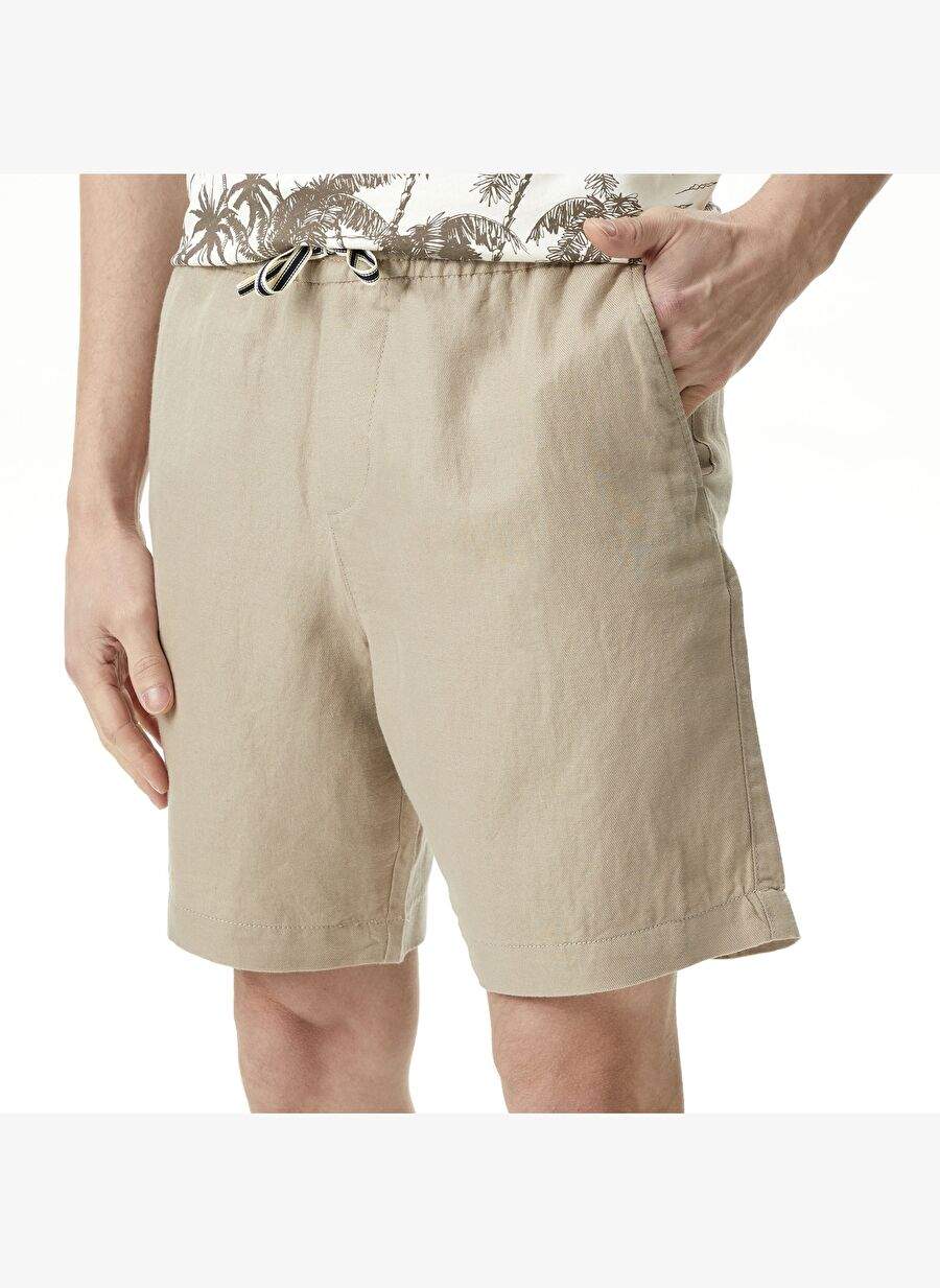 Nautica Men's Beige Classic Fit Linen Bermuda — Product image 4 of 4