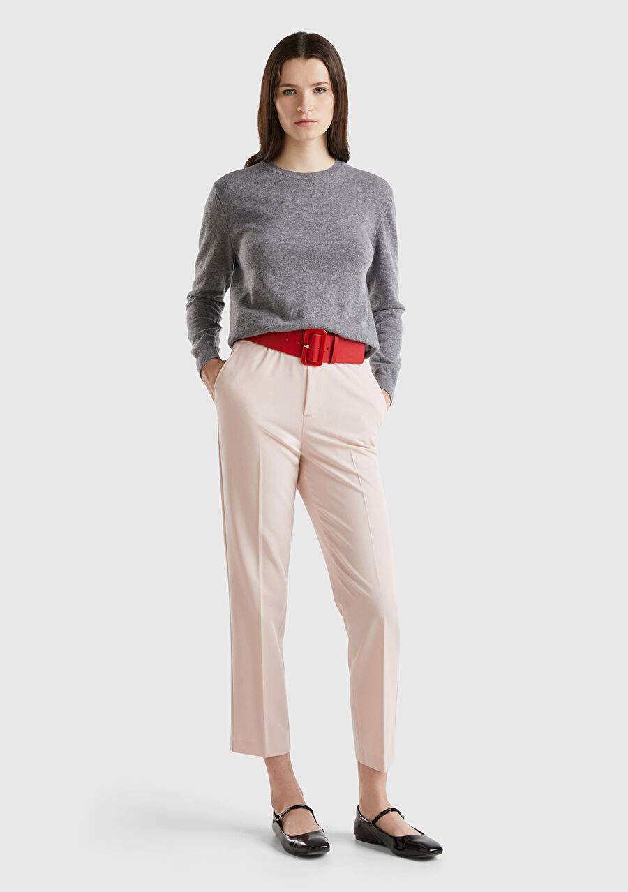 Women's Anthracite Melanj Bike Collar 100% Merino Sweater — Product image 3 of 3