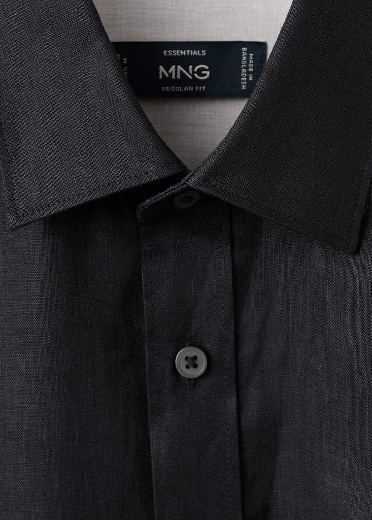 Regular-fit 100% linen shirt — Product image 7 of 30