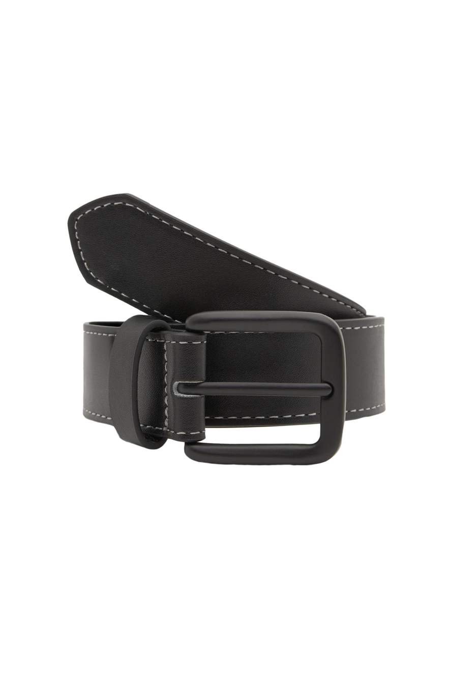 Leather effect belt with stitching — صورة المنتج 7 من 7