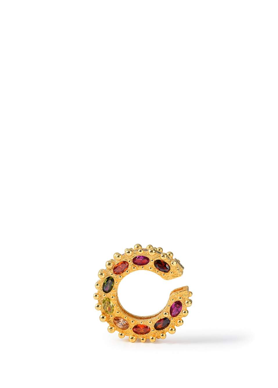 Royal Ear Cuff Classic Flare 22K Gold Plated Brass Women Earrings — صورة المنتج 3 من 3