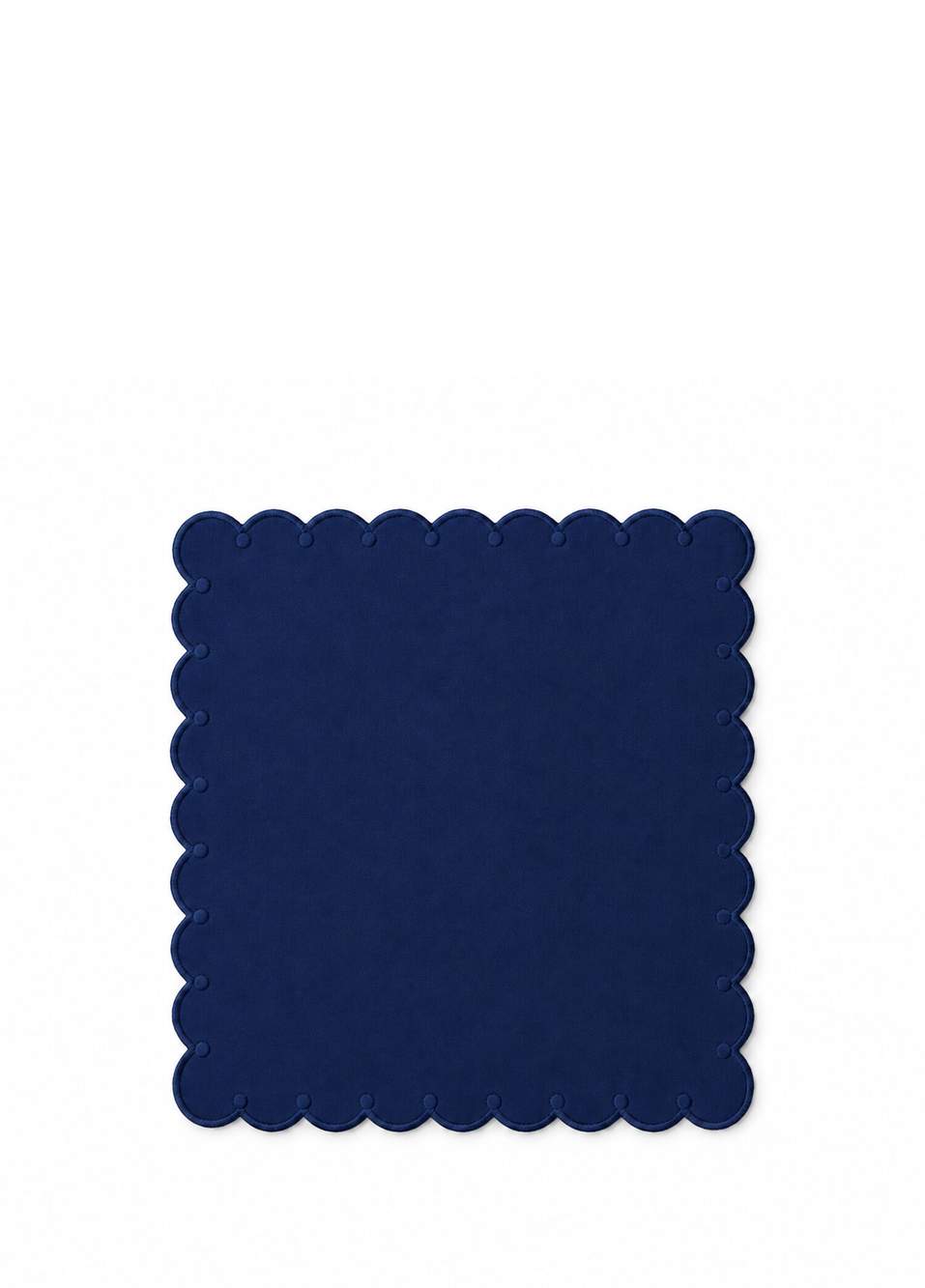 Navy Blue Seashell Embroidered 2-Piece Placemat and Napkin Set — Product image 3 of 3