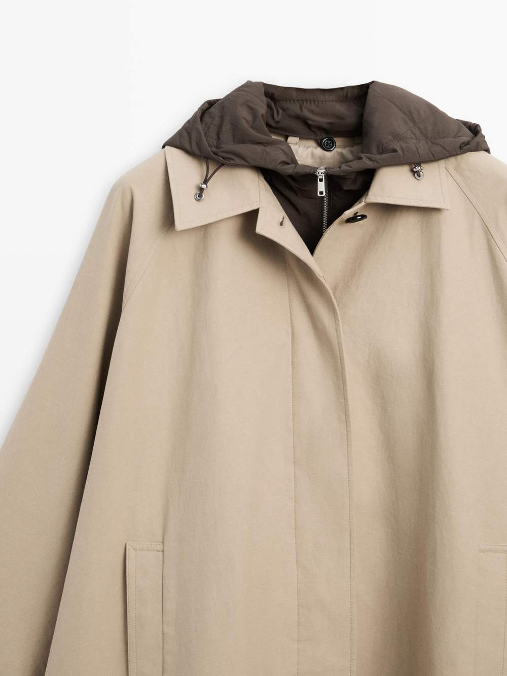 Cape trench coat with hood — Product image 10 of 13
