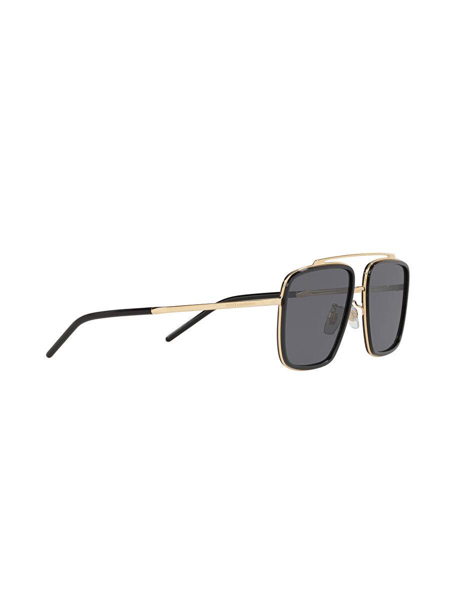 Dolce&Gabbana DG2220 Kare Siyah Erkek Polarize Güneş Gözlüğü — صورة المنتج 11 من 12