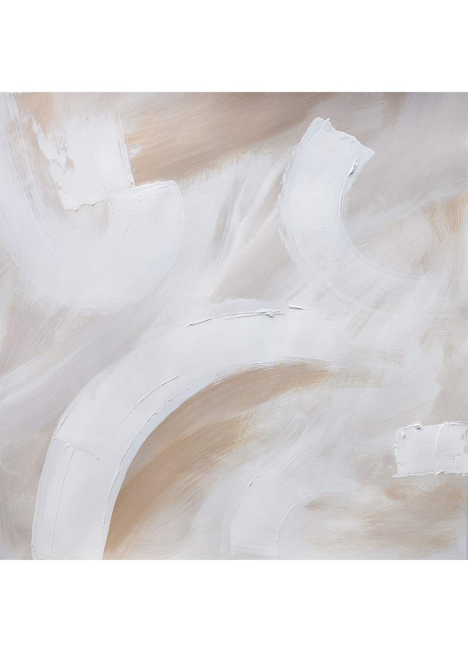 Beigy Tones Akrilik El Yapımı Tablo 90x90 cm — Product image 5 of 5