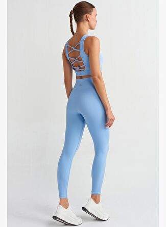Balksrt Desenli Capraz Ipli Sporcu Sutyeni Alice Mavi — Product image 20 of 30