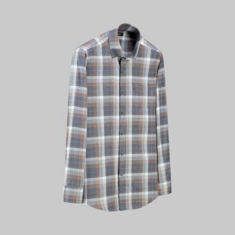 Eleta Grey Long Sleeve Squared Gommel