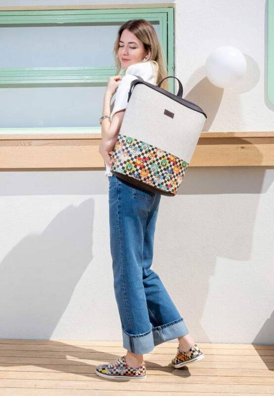 Unisex Vegan Gray Backpack - You're-Despicable Design — Product image 5 of 6
