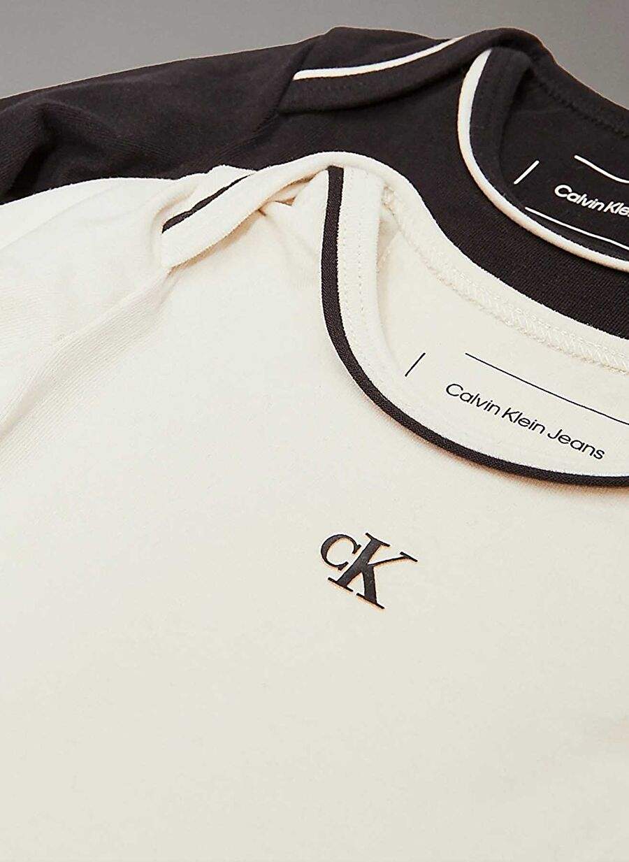 Calvin Klein Bej Siyah Bebek Baskl Set 3lu In0in001110f9 — صورة المنتج 3 من 4