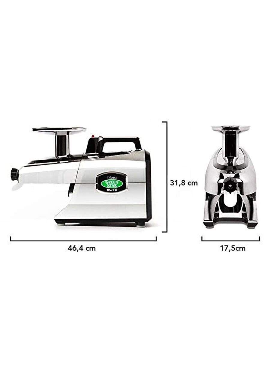 Tribest - Greenstar Elite Cold Pressed Fruit and Vegetable Juicer - GSE-5050-F-Chrome — Product image 3 of 8