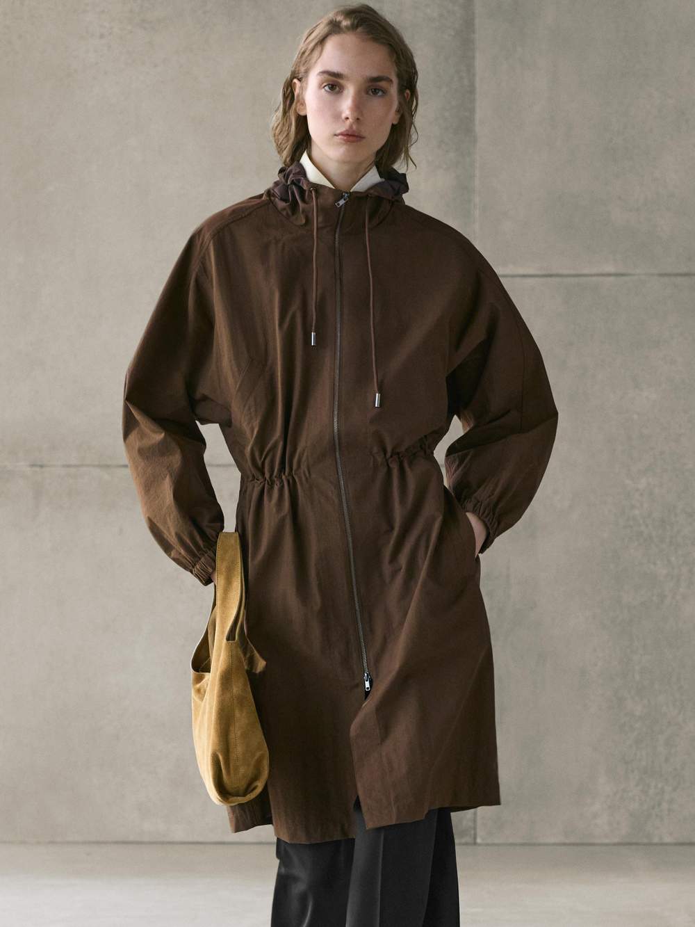 Long technical fabric parka — Product image 4 of 20