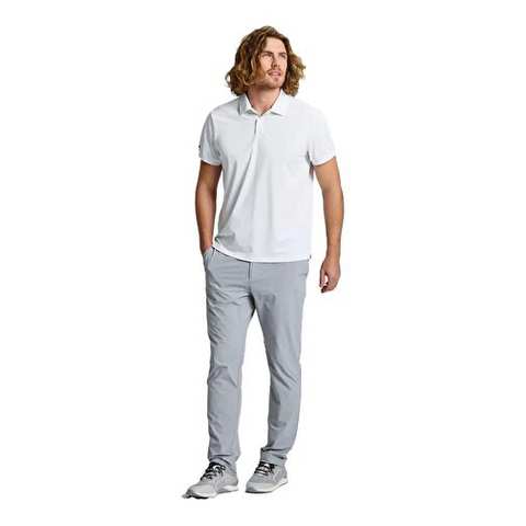 Slam Tech Pque Polo Ss أبيض ذكر تي شيرت