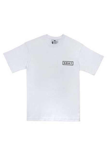 Men Vegan White T-Shirt - Goat Design