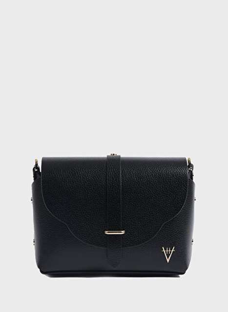 Hiva Atelier Black Women's Leather Crossbody Bag HV11034FW999