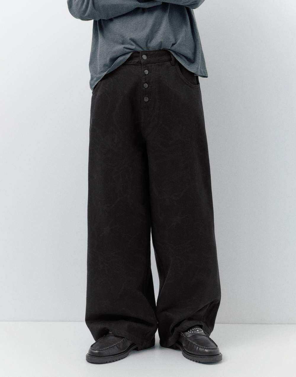 Laser print baggy jeans — صورة المنتج 11 من 25