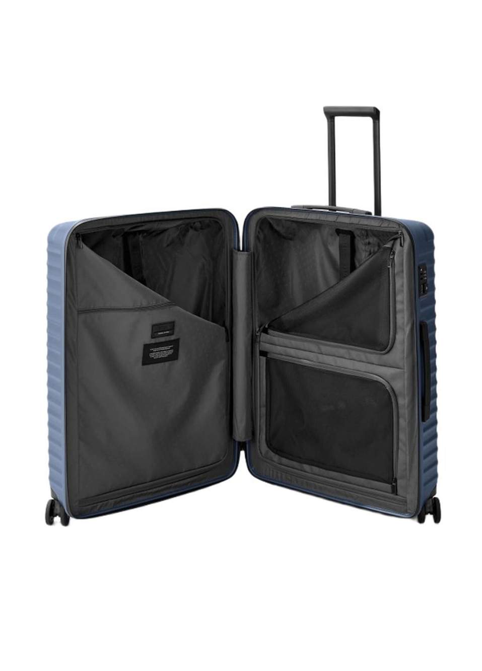 Upgrade 4 Wheel Trolley Navy Blue Oversized Suitcase — Product image 4 of 5