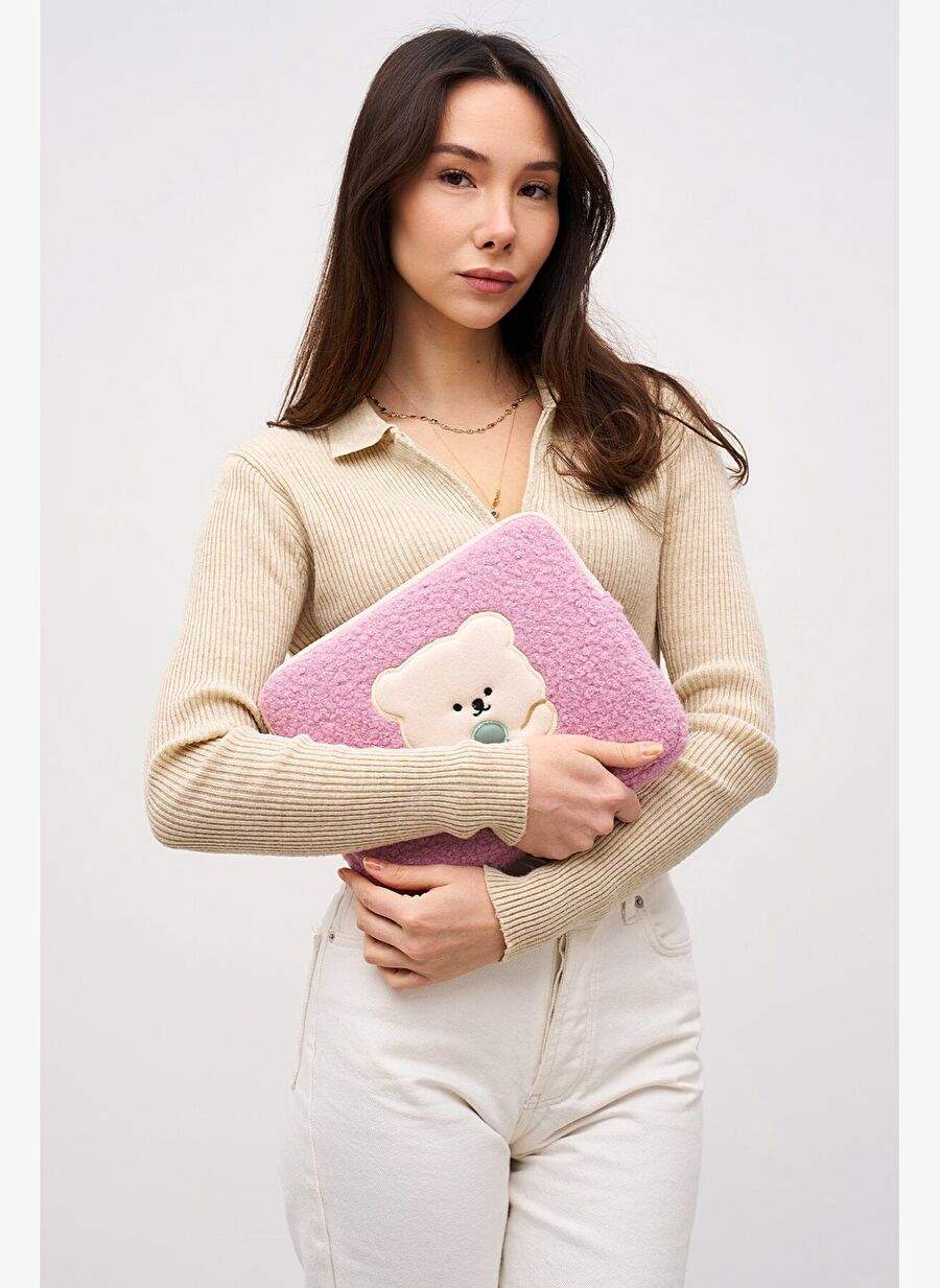Teddy Bear Tablet Klf 10 11 Inc Uyumlu Pembe — صورة المنتج 3 من 8