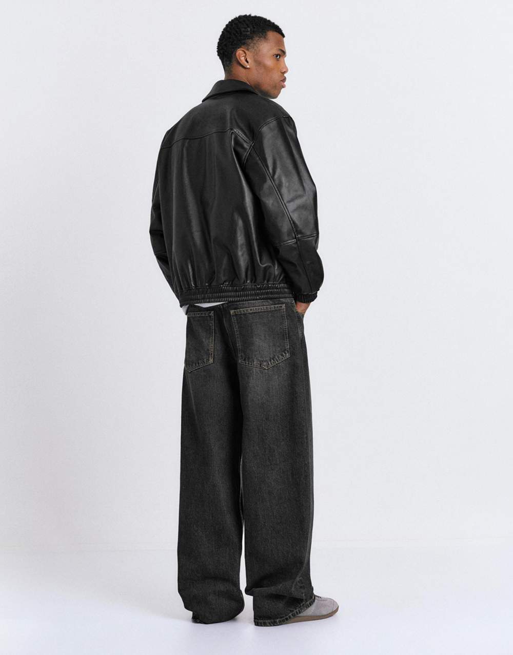 Voluminous leather effect jacket — Product image 13 of 17