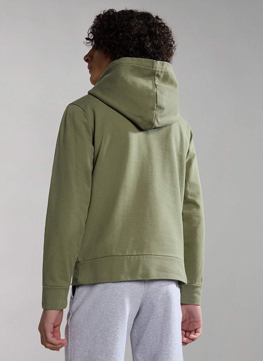 Napapijri Yeşil Erkek Çocuk Kapüşonlu Uzun Kollu Sweatshirt NP0A4GXDGAE1 K B-PINZON — صورة المنتج 3 من 6