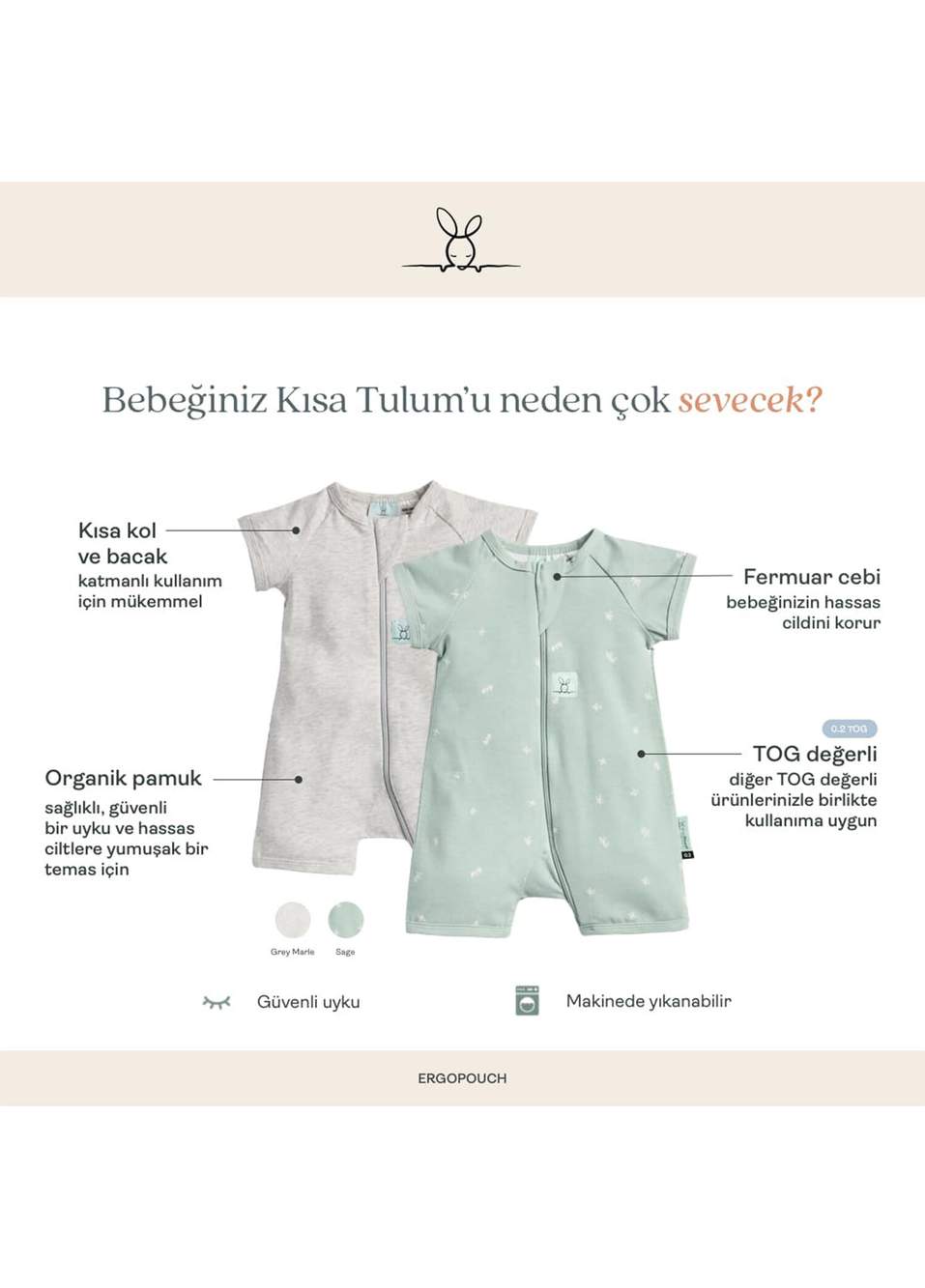 0.2 TOG Organik Pamuklu Kısa Tulum — صورة المنتج 4 من 7