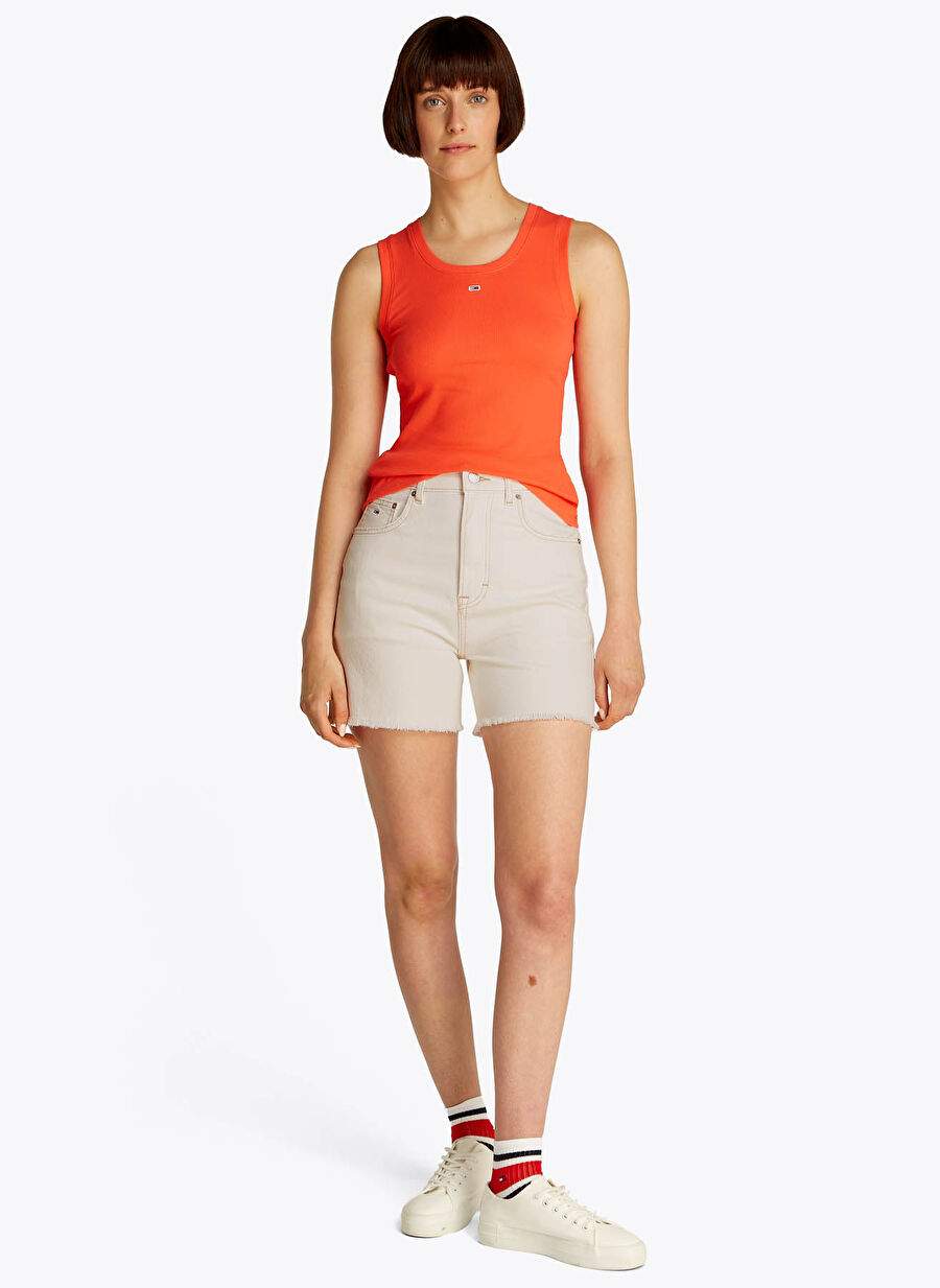 Tommy Jeans Bej Kadn Mom Fit Denim Sort Dw0dw200931ce — صورة المنتج 1 من 4