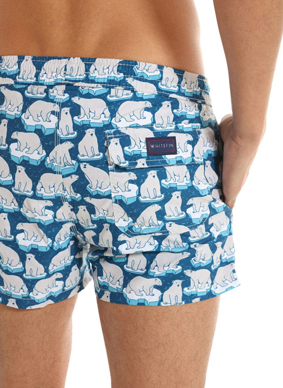 Whitefin Blue Men's Shorts Swimsuit POLAR BEAR — Product image 5 of 6