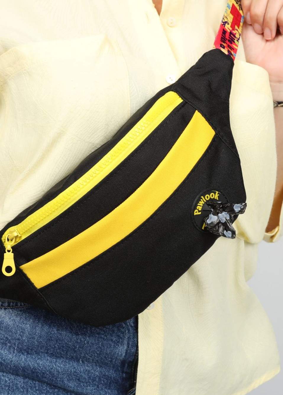 Handsfree Free Bag Siyah Tasma Köpek Gezdirme Kayışı — صورة المنتج 4 من 4
