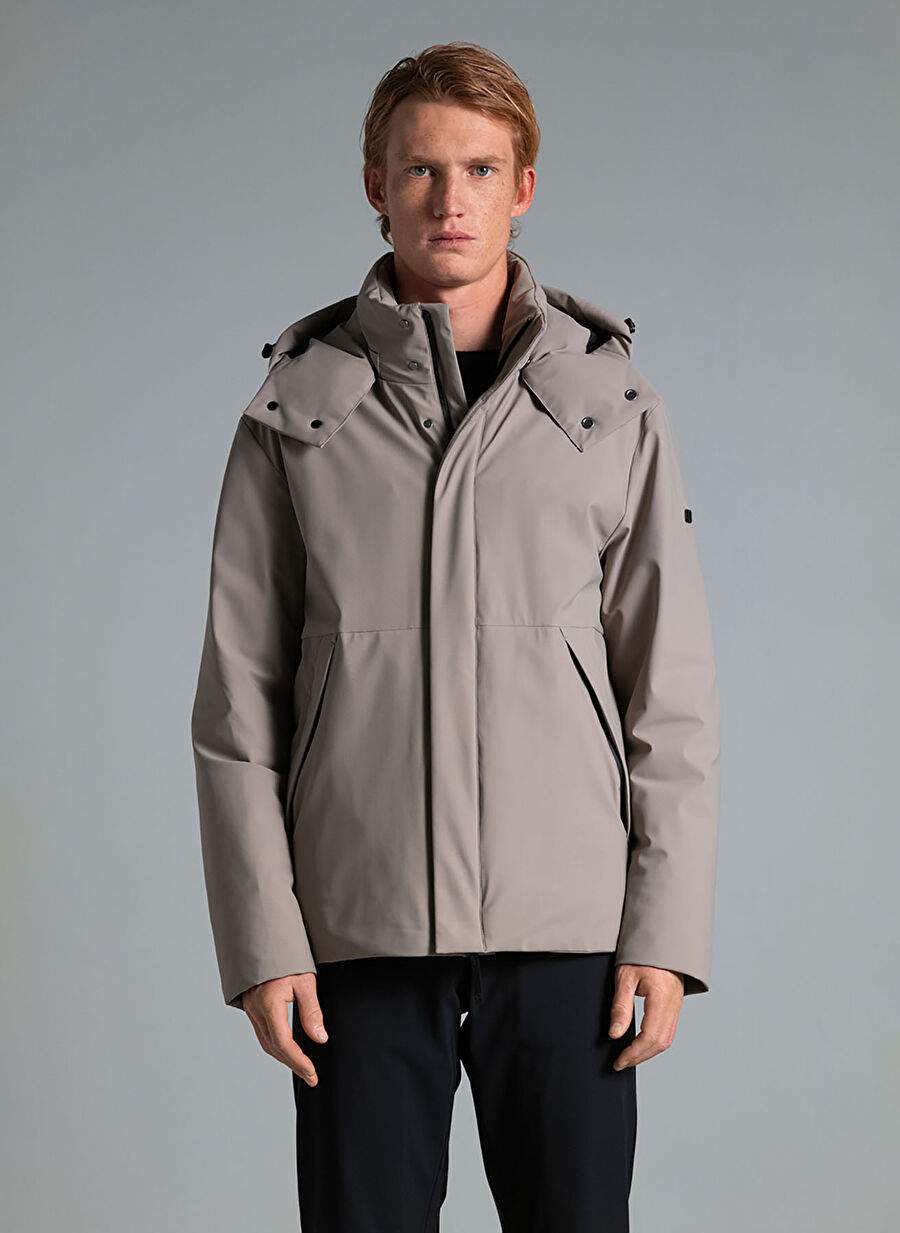 Hooded Collar Stone Men's Standard Coat KUDO — Product image 2 of 8