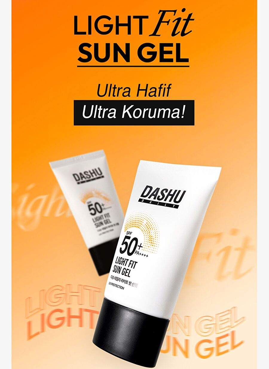 Aloe Vera Contains, Lightly Structured Sunscreen Gel Gel Jel DASHU Daily Light Fit Sun SPF 50+ PA++ — Product image 8 of 8
